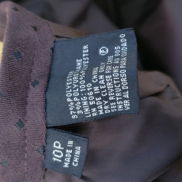 Vintage Le Suit petite women's size  10P 2 piece brown suit - Picture 6 of 8